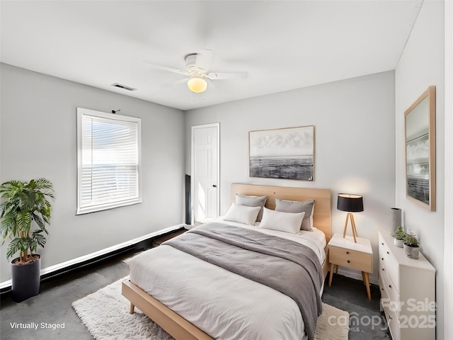 2316 Woodfield Cir, Gastonia, NC 28056 - bedroom featuring baseboards and a ceiling fan
