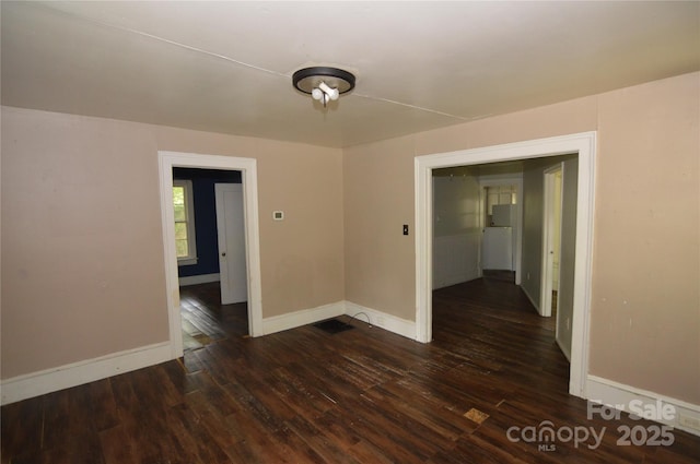 1216 Mountain Ave, Gastonia, NC 28052 - unfurnished room with dark wood-type flooring and baseboards