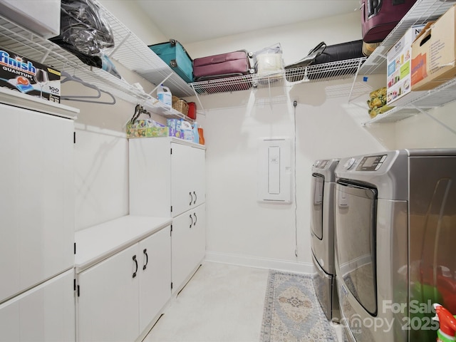 6015 Waldorf Ave, Monroe, NC 28110 - laundry area featuring independent washer and dryer and baseboards