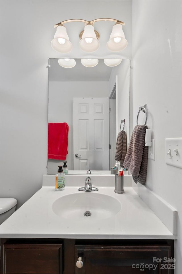 197 Roanoke Rd, Fletcher, NC 28732 - bathroom with vanity and toilet