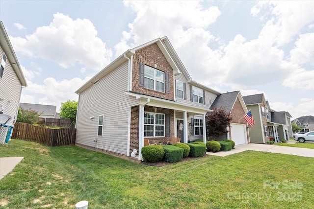 197 Roanoke Rd, Fletcher, NC 28732 - view of front facade featuring brick siding, driveway, and a garage