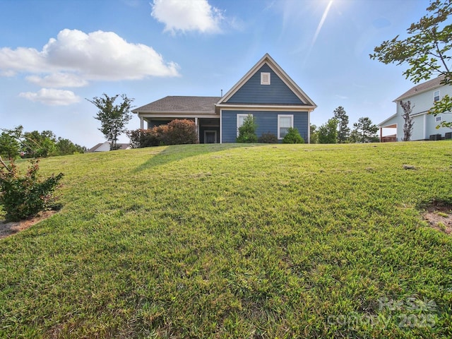 11225 Island View Ln, Lancaster, SC 29720 - back of house featuring a yard