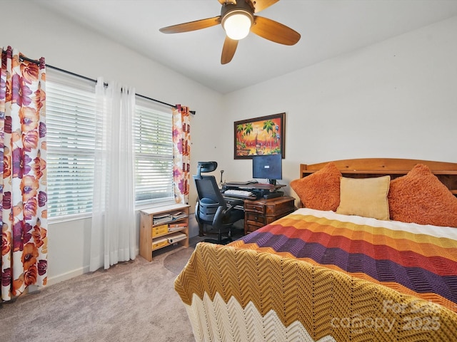 11225 Island View Ln, Lancaster, SC 29720 - carpeted bedroom featuring baseboards and ceiling fan