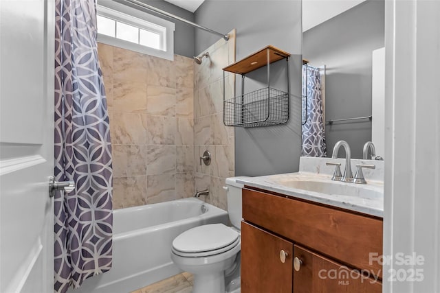 6 Meeting St, Asheville, NC 28803 - bathroom featuring vanity, shower / tub combo with curtain, and toilet