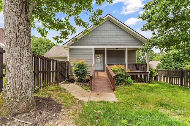 6 Meeting St, Asheville, NC 28803 - bungalow-style home with a gate and a porch