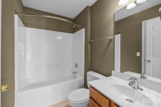 10455 Alexander Martin Ave, Charlotte, NC 28277 - full bathroom with toilet, shower / washtub combination, vanity, and tile patterned flooring