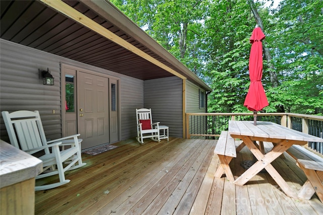 500 Cheestoonaya Way, Brevard, NC 28712 - wooden terrace with outdoor dining space