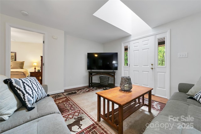 500 Cheestoonaya Way, Brevard, NC 28712 - living area with vaulted ceiling and baseboards
