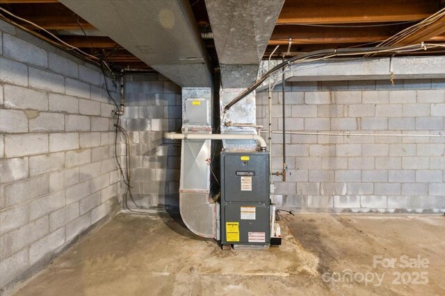 2599/2611 Old Mars Hill Hwy, Weaverville, NC 28787 - utility room with heating unit