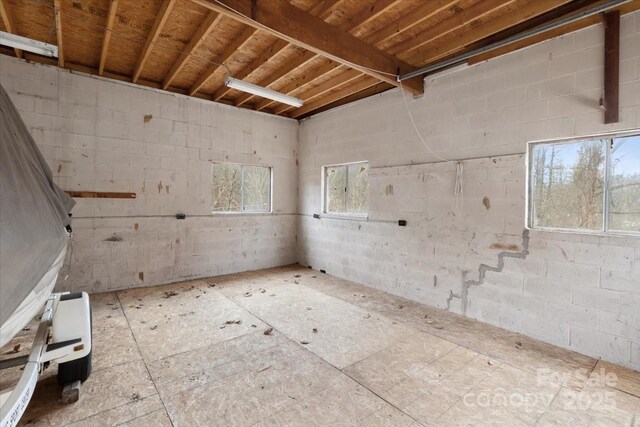 2599/2611 Old Mars Hill Hwy, Weaverville, NC 28787 - below grade area featuring concrete block wall