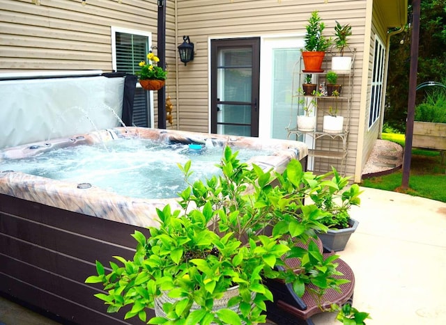 7170 Kenyon Dr, Denver, NC 28037 - view of patio with a hot tub