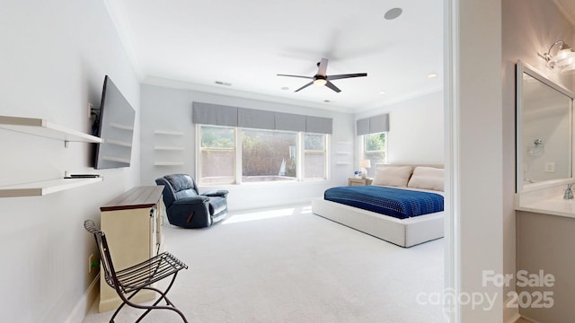5590 Elk Knob Ct, Denver, NC 28037 - carpeted bedroom featuring crown molding