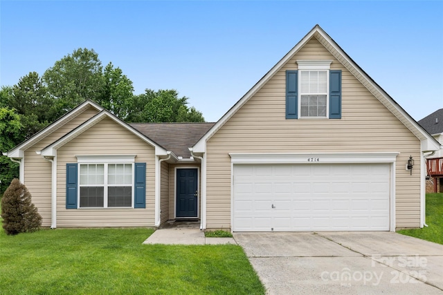 4714 Adamshire Ave, Concord, NC 28025 - view of front of home with concrete driveway and a front yard