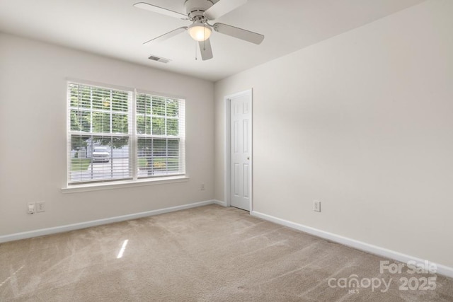 4714 Adamshire Ave, Concord, NC 28025 - empty room with carpet flooring, a ceiling fan, and baseboards