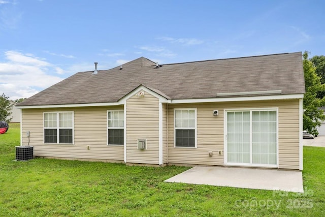 4714 Adamshire Ave, Concord, NC 28025 - back of property with a patio, a yard, and roof with shingles