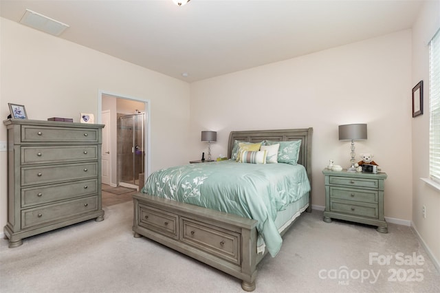 1663 Tranquility Blvd, Lancaster, SC 29720 - bedroom featuring light colored carpet, baseboards, connected bathroom, and multiple windows