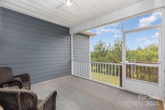 1663 Tranquility Blvd, Lancaster, SC 29720 - sunroom / solarium with ceiling fan