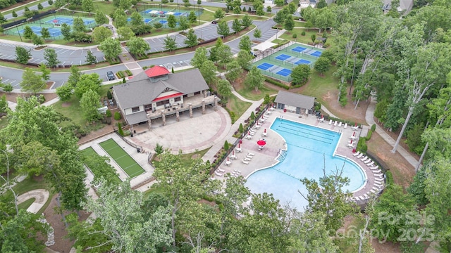 1663 Tranquility Blvd, Lancaster, SC 29720 - aerial view of a pool area