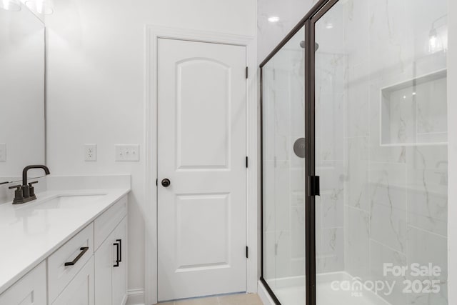 191 Cherry Springs Ln Unit 24-F, Asheville, NC 28804 - full bathroom with vanity and a marble finish shower