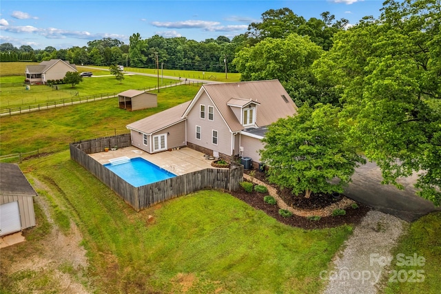 296 Hicks Creek Rd, Troutman, NC 28166 - view of subject property featuring a pool