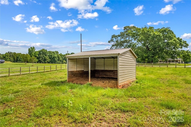 296 Hicks Creek Rd, Troutman, NC 28166 - view of pole building with a view of countryside