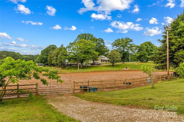 296 Hicks Creek Rd, Troutman, NC 28166 - view of yard featuring a view of countryside