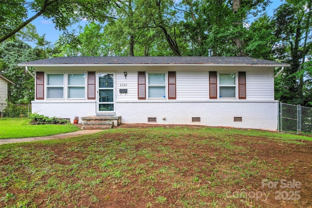 2328 Danforth Ln, Charlotte, NC 28208 - ranch-style home featuring crawl space and brick siding