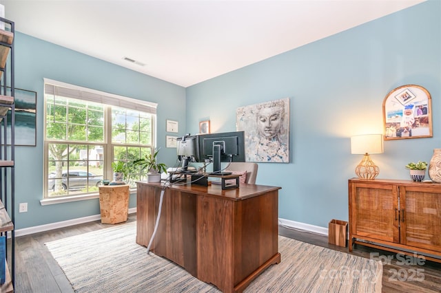 5092 Nighthawk Dr, Indian Land, SC 29707 - home office featuring wood finished floors and baseboards