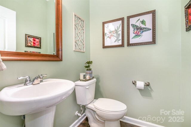 5092 Nighthawk Dr, Indian Land, SC 29707 - bathroom with toilet, baseboards, and a sink