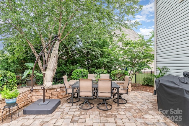 5092 Nighthawk Dr, Indian Land, SC 29707 - view of patio / terrace with outdoor dining space and grilling area