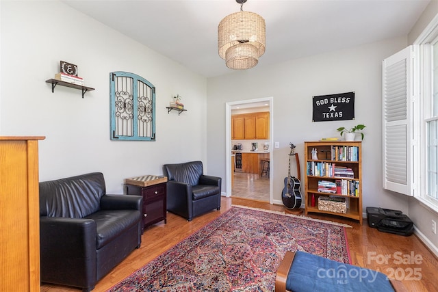 214 Silver Creek Ln, Shelby, NC 28152 - living area with light wood-type flooring and baseboards