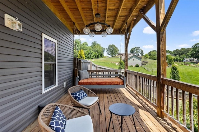 39 Curtis Miles Rd, Alexander, NC 28701 - deck featuring view of scattered trees