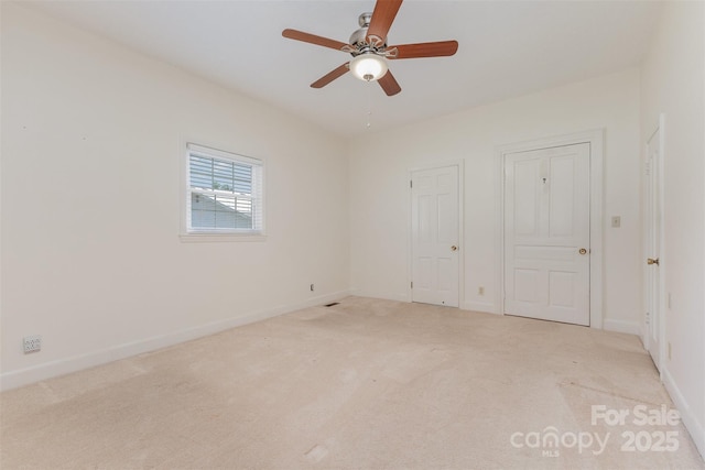 130 Merton Rd, Lawndale, NC 28090 - unfurnished room with light carpet, a ceiling fan, and baseboards