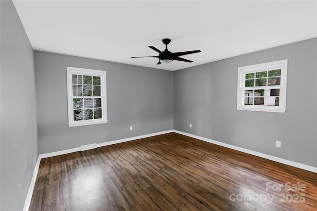 106 Edith Dr, Mauldin, SC 29662 - spare room featuring healthy amount of natural light, dark wood finished floors, and baseboards