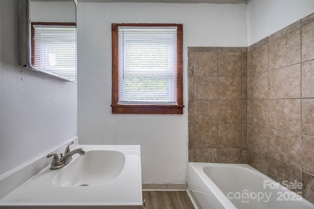 843 Summers Rd, Valdese, NC 28690 - full bathroom featuring healthy amount of natural light and wood finished floors