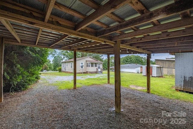 843 Summers Rd, Valdese, NC 28690 - view of patio / terrace with a storage unit