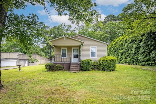 843 Summers Rd, Valdese, NC 28690 - bungalow with a porch and a front lawn