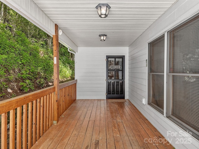 505 Middle Top Loop, Maggie Valley, NC 28751 - view of wooden terrace
