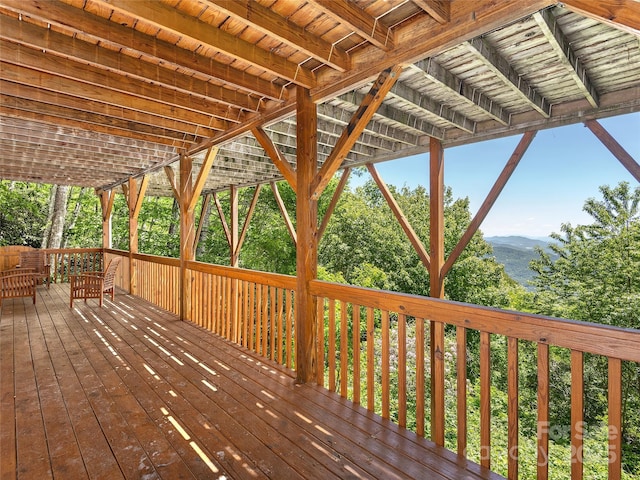 505 Middle Top Loop, Maggie Valley, NC 28751 - view of wooden deck