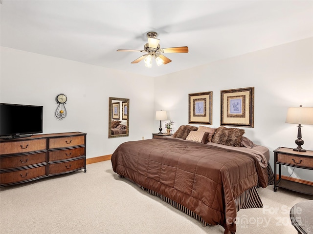 505 Middle Top Loop, Maggie Valley, NC 28751 - carpeted bedroom with baseboards and ceiling fan