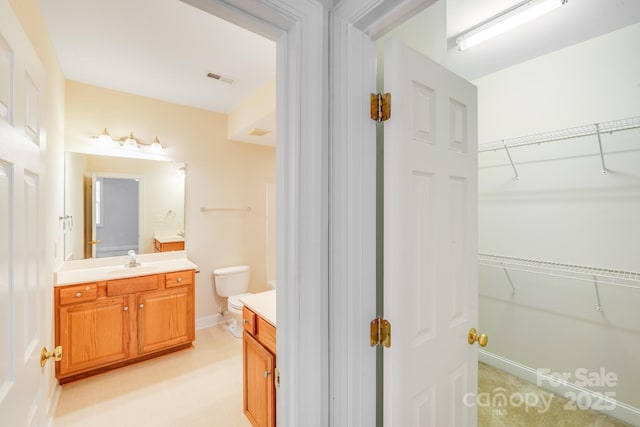 2065 Gable Way Ln, Matthews, NC 28104 - bathroom with vanity and a walk in closet