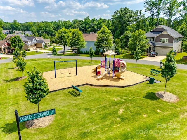 173 Morgans Branch Rd, Belmont, NC 28012 - communal playground with a lawn and a residential view