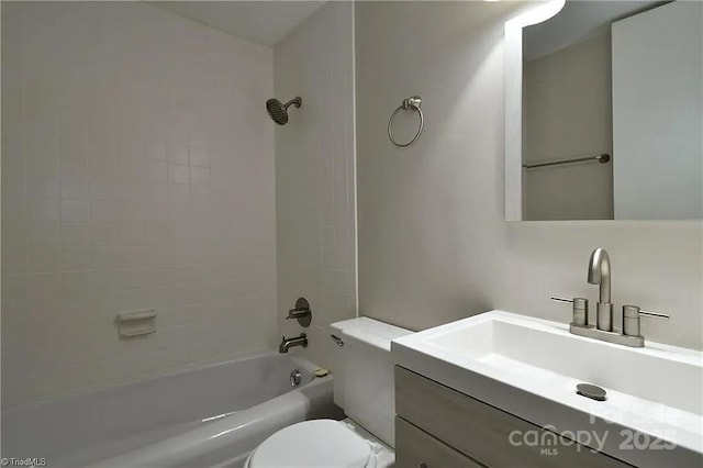 1807 S Hawthorne Rd, Winston Salem, NC 27103 - full bathroom with toilet, vanity, and shower / tub combination