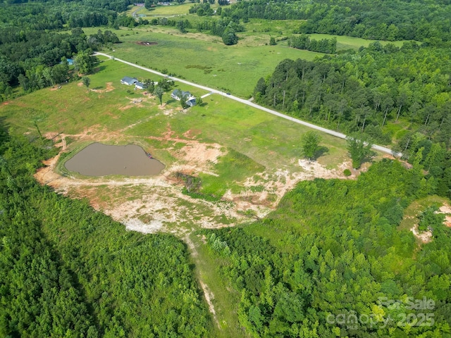 2737 Bobcat Rd, Heath Springs, SC 29058 - aerial view of sparsely populated area featuring a forest and property boundaries highlighted