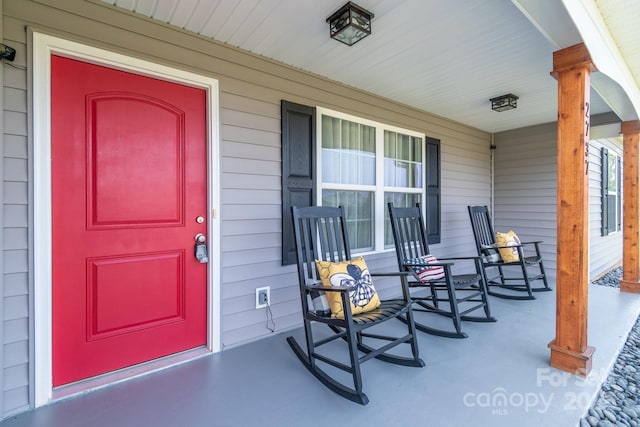 2737 Bobcat Rd, Heath Springs, SC 29058 - doorway to property with a porch
