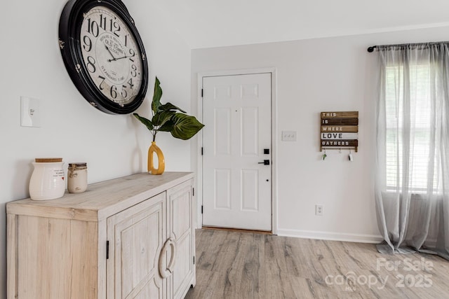 101 Michael Ct, Leicester, NC 28748 - foyer entrance with light wood finished floors and baseboards