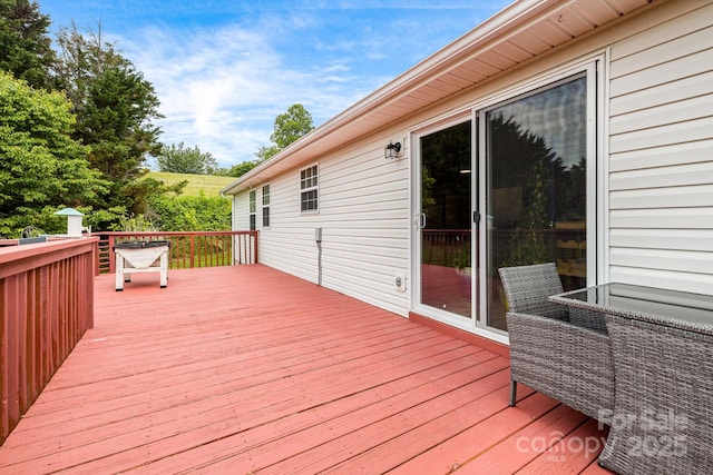 101 Michael Ct, Leicester, NC 28748 - view of wooden terrace