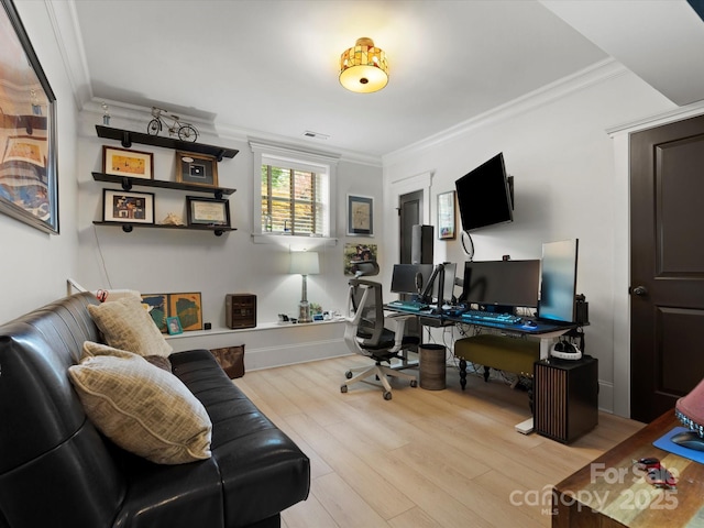 315 Mountainview Dr, Charlotte, NC 28270 - office space with ornamental molding and wood finished floors