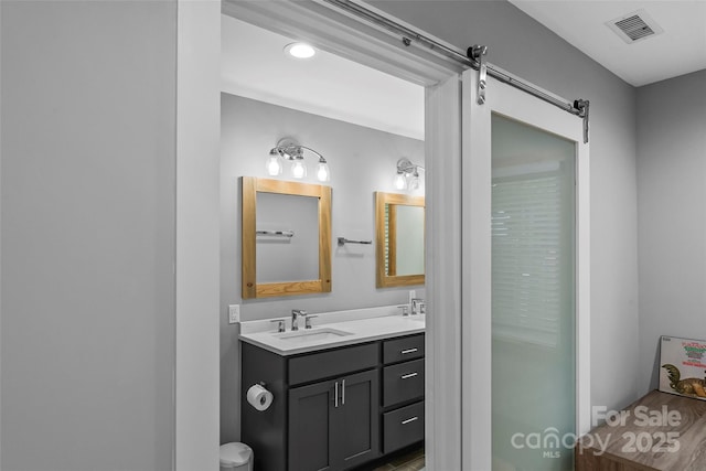 358 London Rd, Asheville, NC 28803 - full bathroom with double vanity and recessed lighting