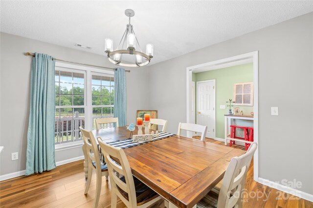 106 Laren Rd, Shelby, NC 28152 - dining room with a chandelier and light wood-type flooring